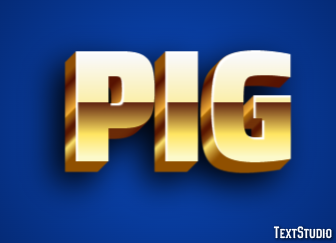 Pig Text Effect