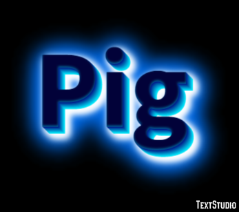 Pig Effetto testo