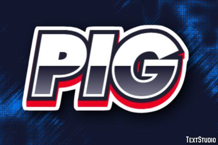 Pig Effetto testo