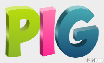 Pig Effetto testo