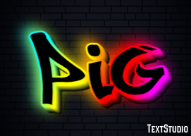 Pig Text Effect