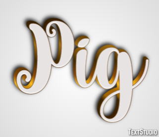 Pig Effetto testo