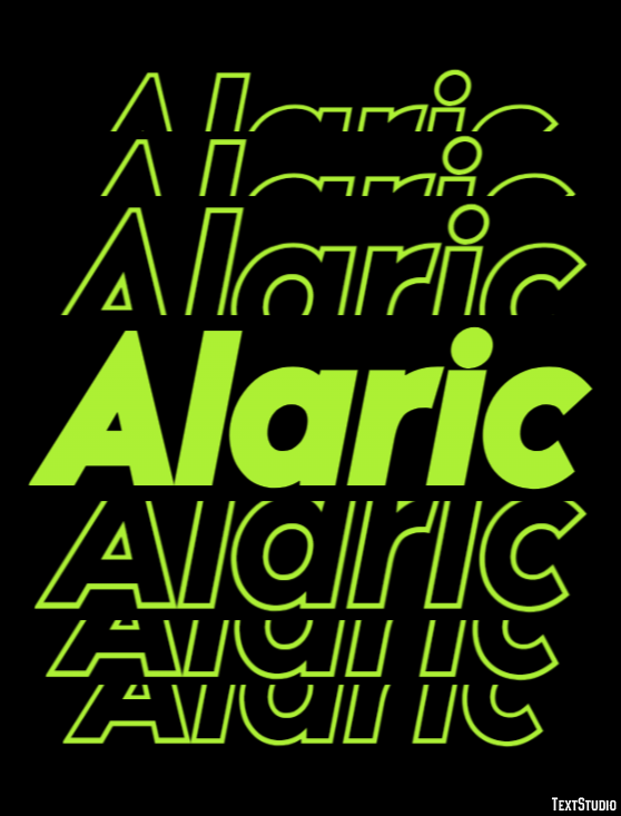 Alaric テキスト効果