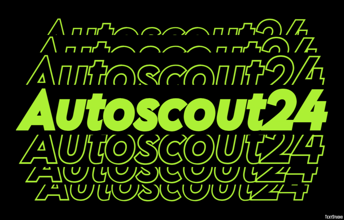 Autoscout24 Efecto de Texto