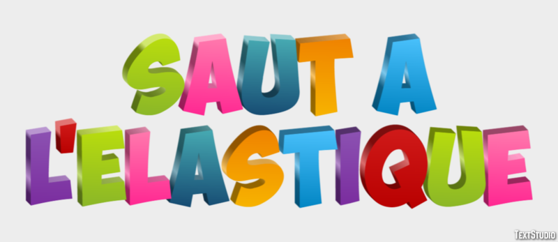Saut à l'élastique Effet de Texte