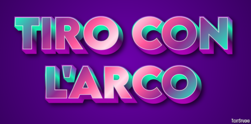 Tiro con l'arco Effetto testo