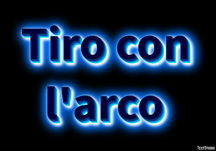 Tiro con l'arco Effetto testo