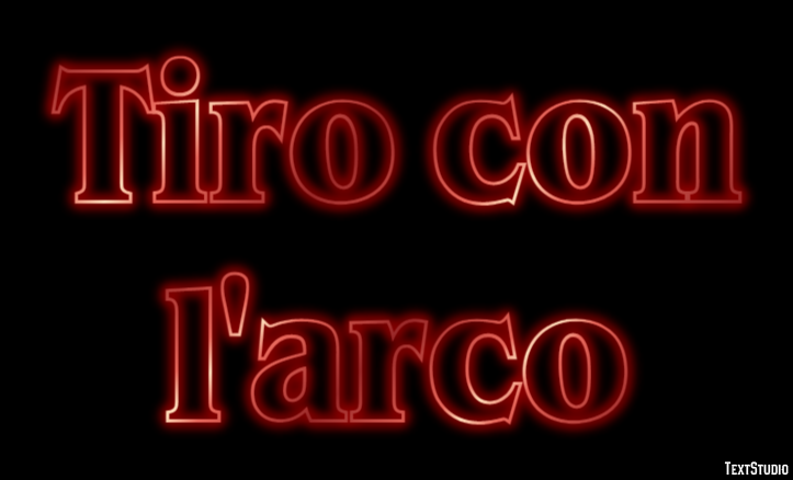 Tiro con l'arco Effetto testo