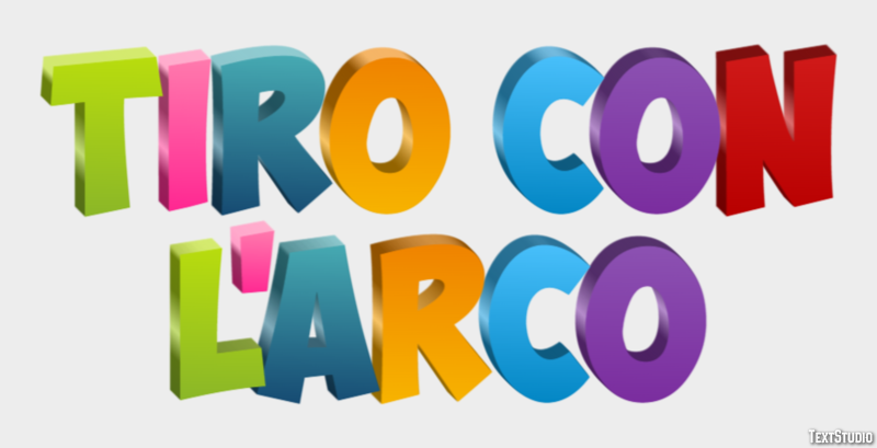 Tiro con l'arco Effetto testo