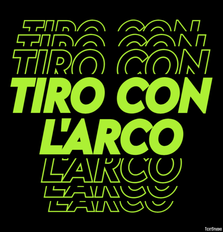 Tiro con l'arco Effetto testo