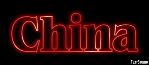 China Text effect