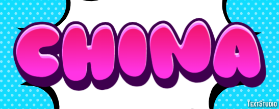 China Text effect