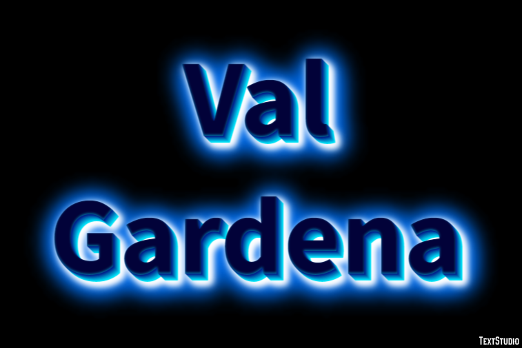 Val Gardena Эффект текста