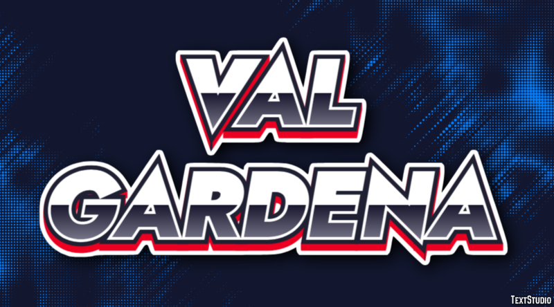 Val Gardena Efecto de Texto