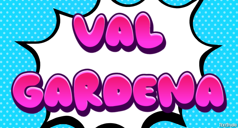 Val Gardena Efecto de Texto