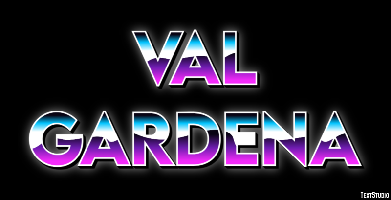 Val Gardena Efecto de Texto