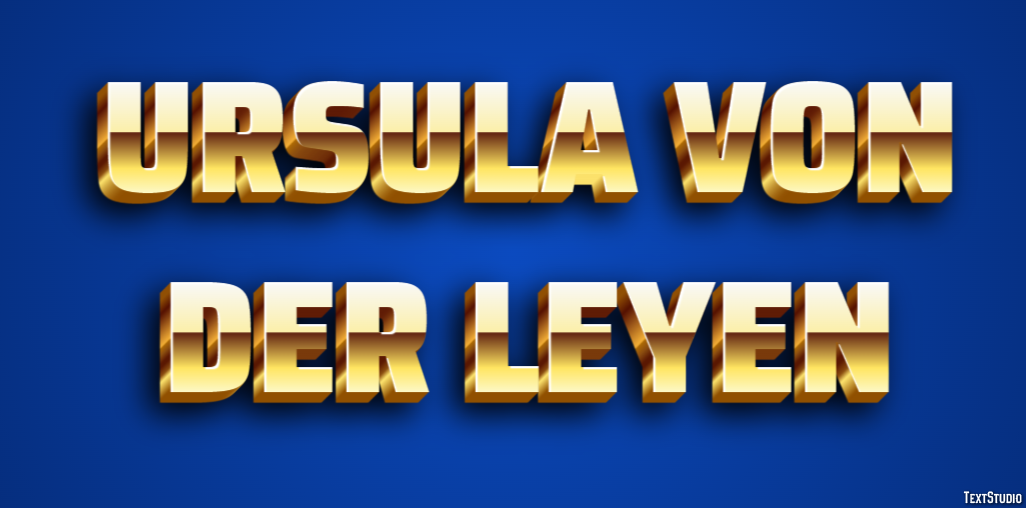 Ursula von der Leyen Effetto testo