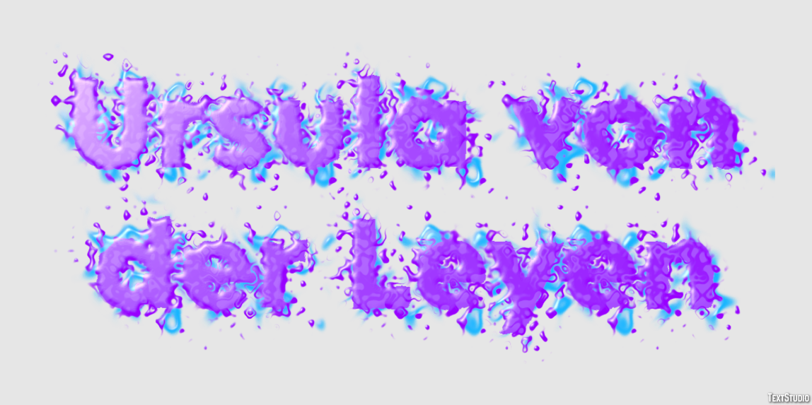 Ursula von der Leyen Text Effect