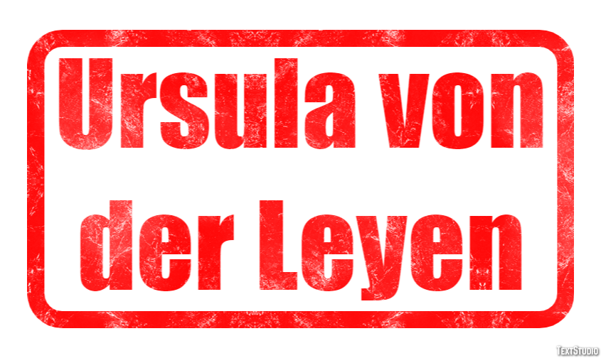 Ursula von der Leyen Text Effect