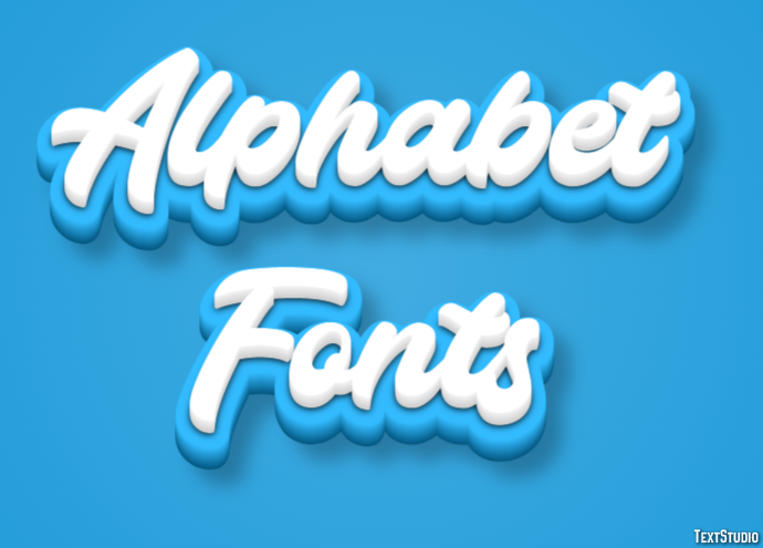 Alphabet Fonts Text Effect