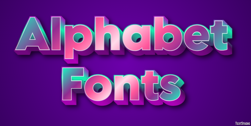 Alphabet Fonts Text Effect