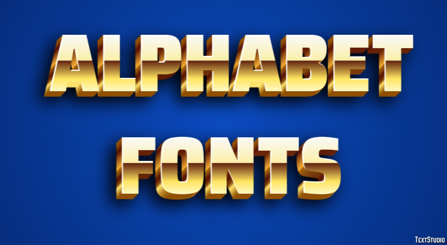 Alphabet Fonts Text Effect