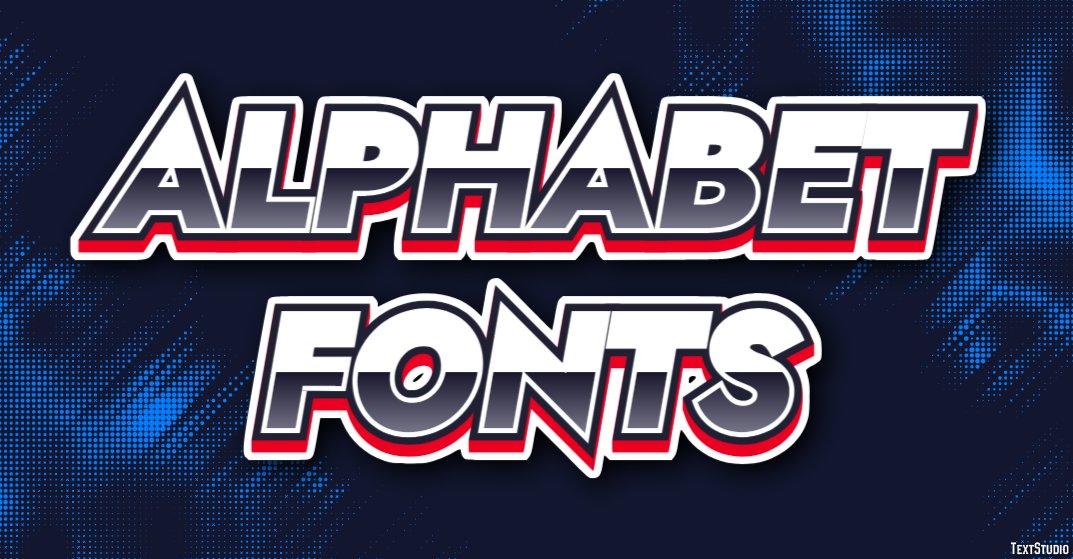 Alphabet Fonts Text Effect