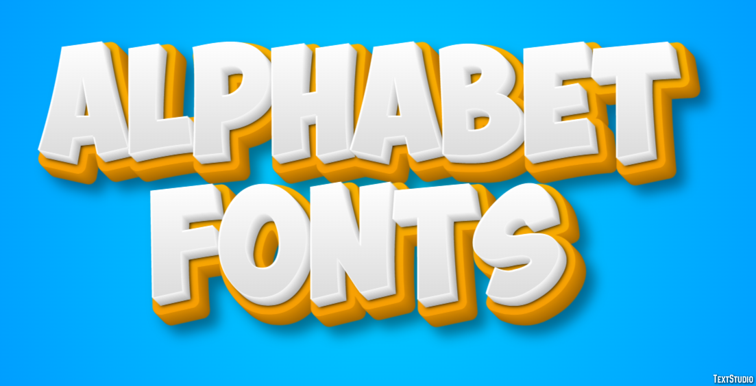Alphabet Fonts Text Effect