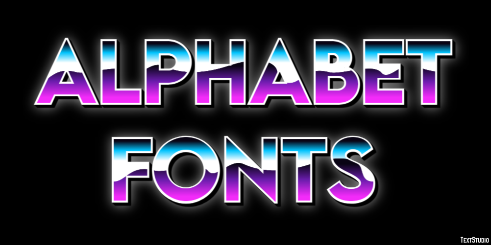 Alphabet Fonts Text Effect