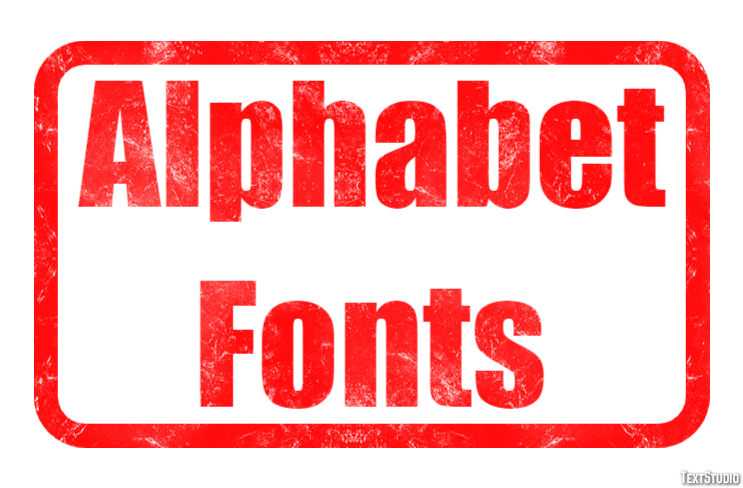 Alphabet Fonts Text Effect