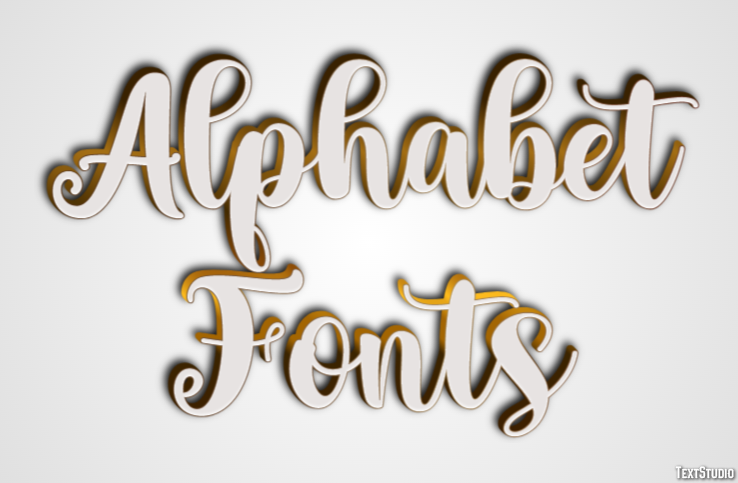 Alphabet Fonts Text Effect