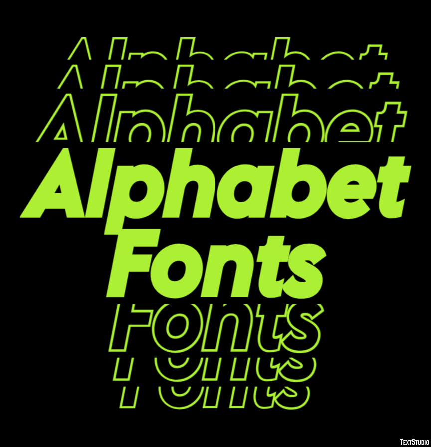 Alphabet Fonts Text Effect