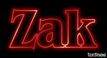 Zak Эффект текста