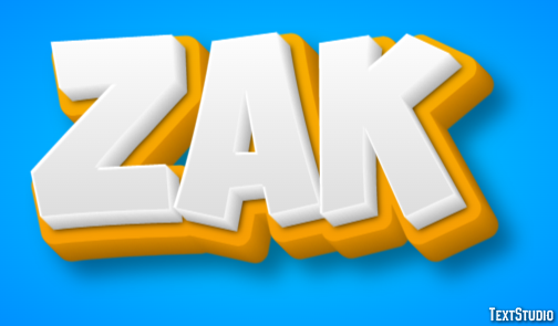 Zak Эффект текста