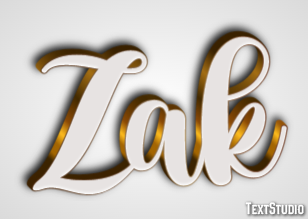 Zak Эффект текста