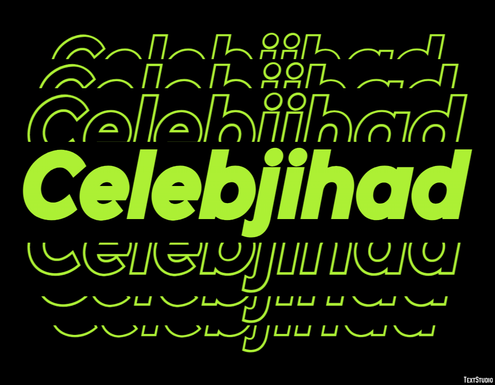 Celebjihad Efecto de Texto