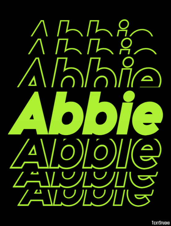 Abbie Effetto testo