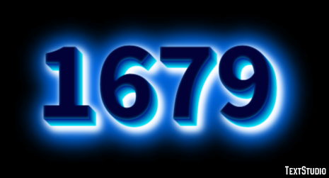 1679 Text effect