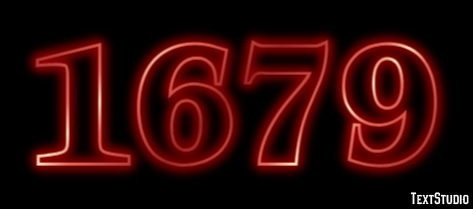 1679 Text effect