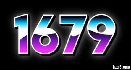 1679 Text effect