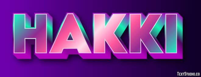 Hakkı Tekst Effect