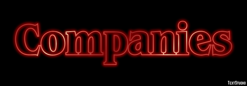 Companies Text effect
