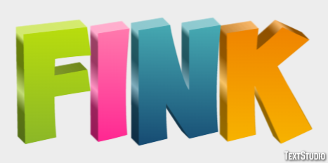 Fink Text Effect