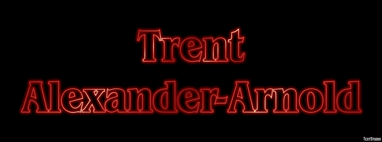 Trent Alexander-Arnold Texteffekt