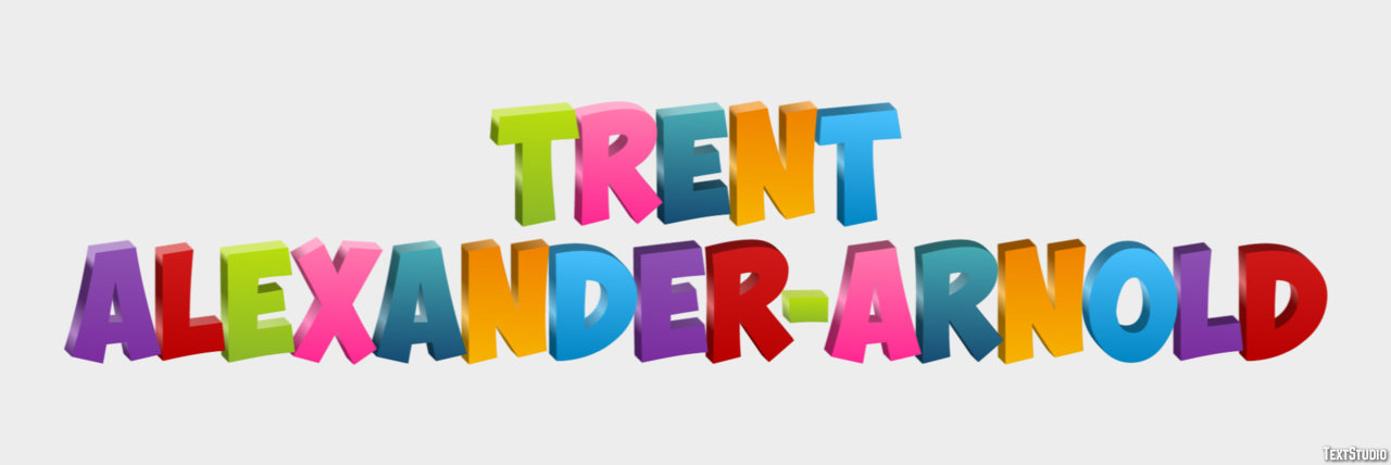 Trent Alexander-Arnold Texteffekt
