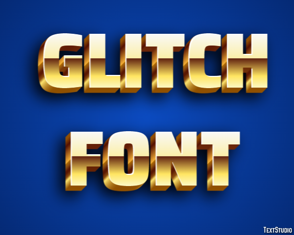 Glitch Font Text Effect