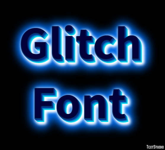 Glitch Font Эффект текста