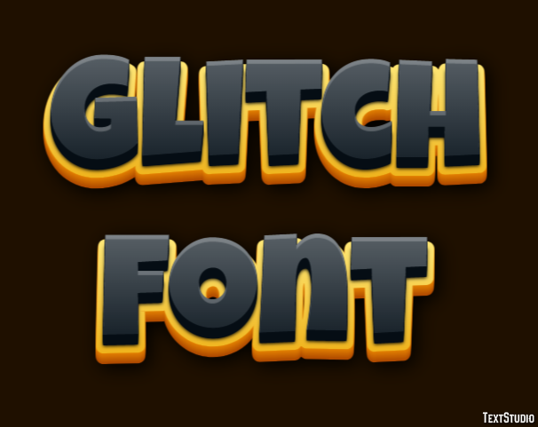 Glitch Font Text Effect