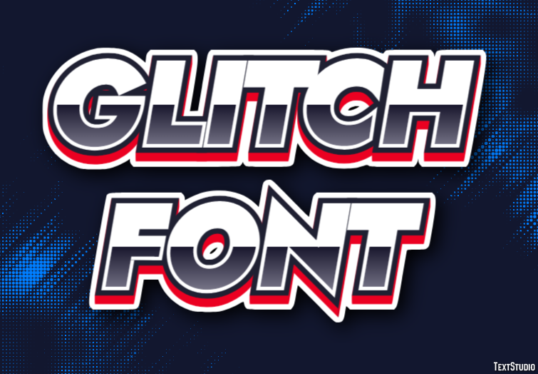 Glitch Font Text Effect