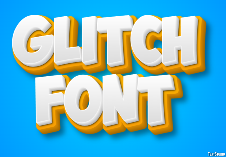 Glitch Font Text Effect